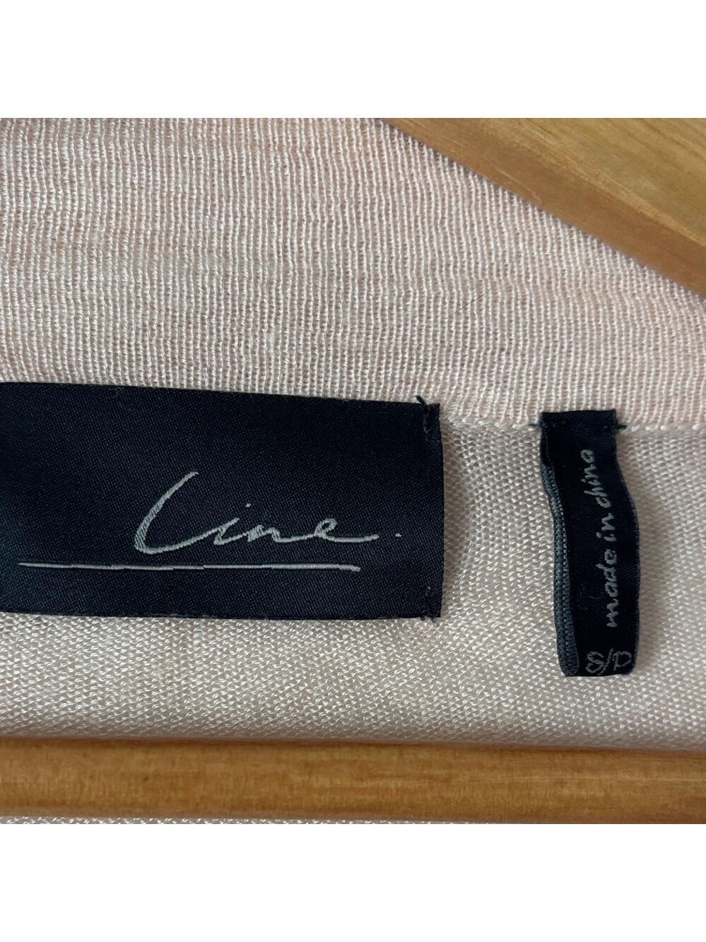 Line The Label Pink Cardigan Cashmere Modal Small - Picture 3 of 6